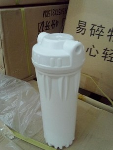 10寸2分白色花瓶过滤壳 过滤器 过滤筒 净水器滤壳