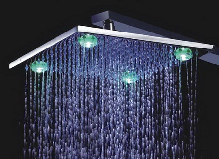 LED淋浴花洒，顶喷，**，手持，LED花洒，花洒配件