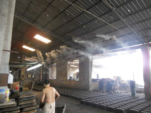 供应高温车间铁皮厂房喷雾降温除尘设备