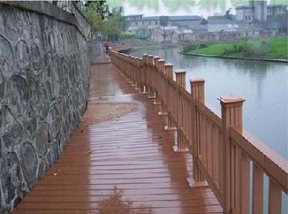 S河北省唐山市木塑护栏，园林木塑护栏，庭院木塑栅栏，木塑花箱花架