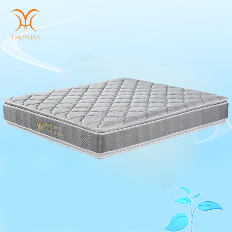 休谱诺斯弹簧床垫供应， 舒适竹炭纤维面料四边HY-X007