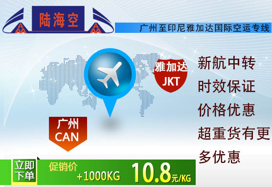 广州到雅加达空运海运要多少钱 专业雅加达物流公司