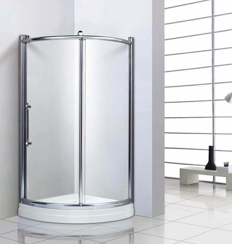 全弧淋浴房玻璃浴室可配石基或底盘8005光银