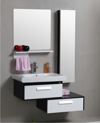 新产品高档实木浴室柜现代简约卫浴柜侧柜边柜QS0828