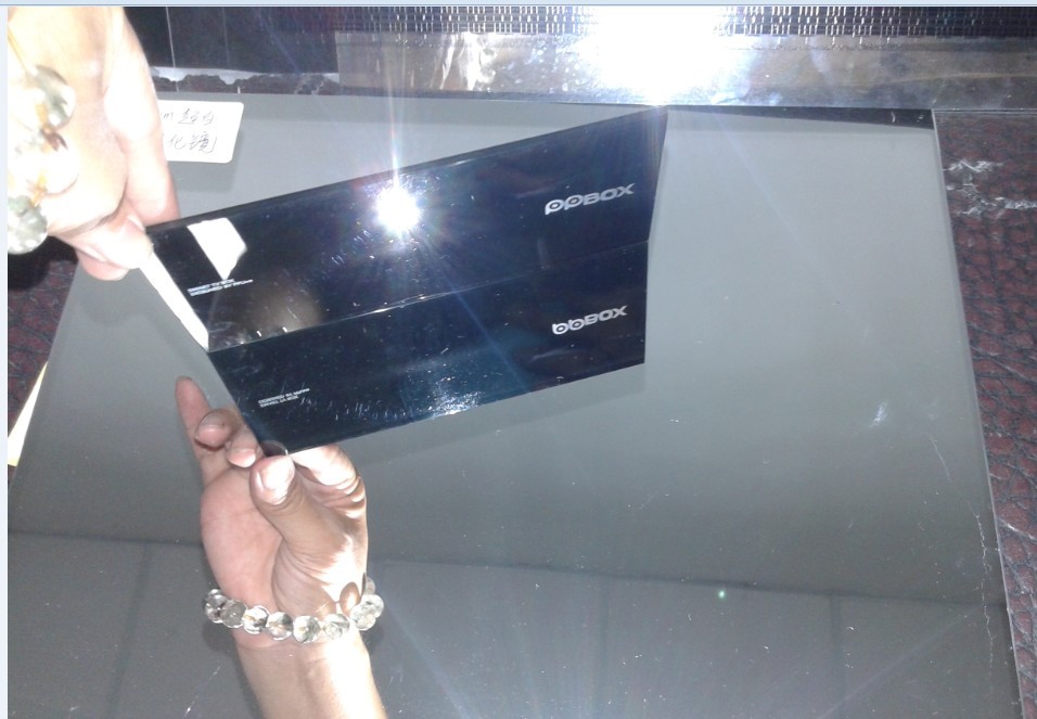 6MM**白钢化镜 **薄遥控器面板玻璃防眩光玻璃，防指纹玻璃，