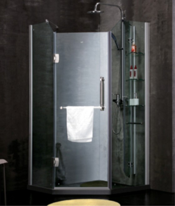 广东钻石形淋浴房 浴室钢化玻璃沐浴房 简易冲凉房洗澡房B507