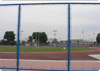 护栏网、框架护栏网、学校体育草场框架勾花围网