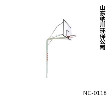 山东纳川室外体育器材地埋圆管篮球架