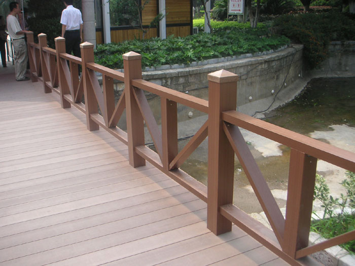 塑木景观护栏 高1.2M 长跨度1.5M