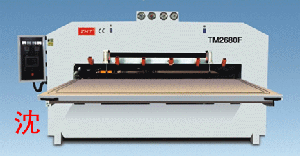 供应河北展鸿机械双面木皮覆膜机TM2680F双面木皮芯板正负压膜压机