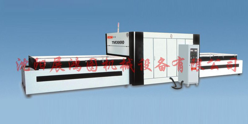供应天津展鸿高光门板膜压机TM3000型全自动高光覆膜机展鸿图吸塑机，吸塑门板覆膜机