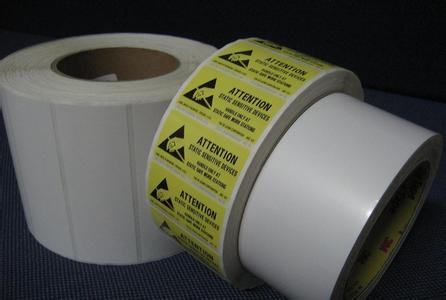 订做合成纸不干胶标签、空白 or 印刷卷装合成纸标签、防水标签