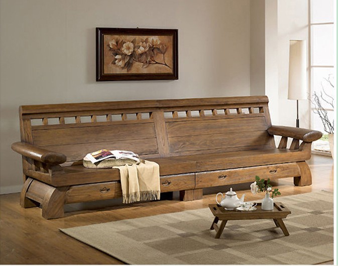 鲁木匠实木家具仿古古典家具老榆木家具系列沙发
