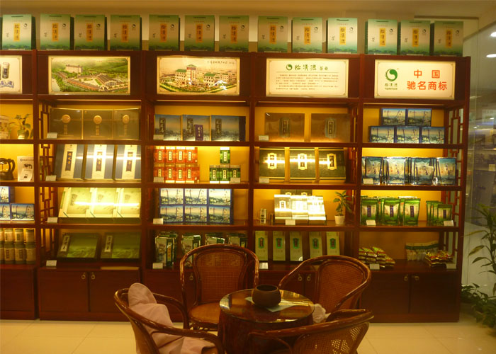 供应茗茶展示柜定做，茶叶木制展柜，长沙展示柜厂家，茶叶展示柜台价格