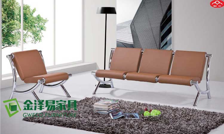 潍坊办公室钢架沙发茶几 山东金泽易办公家具厂家直销办公沙发 接待沙发