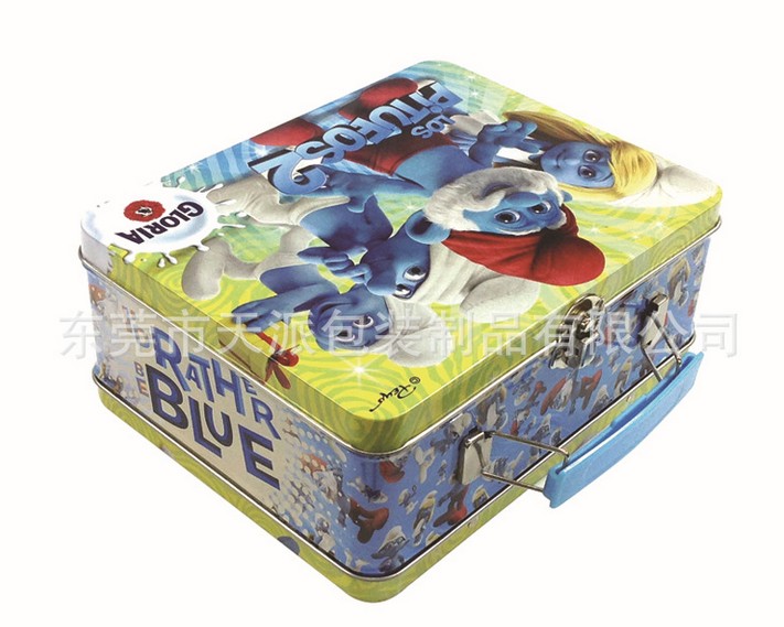 手提式玩具盒 儿童玩具包装铁盒 益智玩具盒