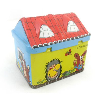 房屋形状的玩具包装铁盒、玩具包装礼盒
