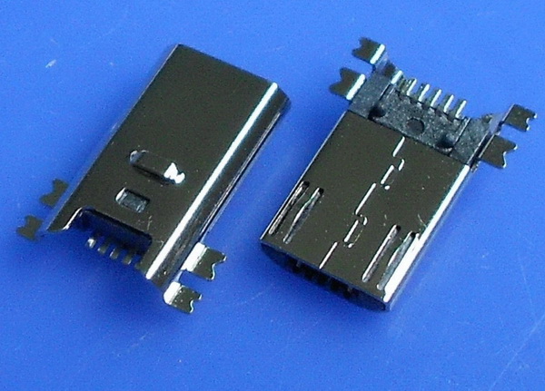 MICRO USB 5P贴板公头