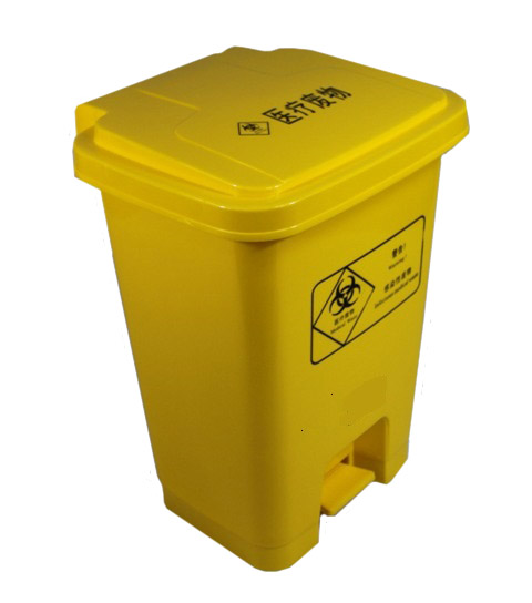 广州医院标准型垃圾桶-麦穗25升脚踏医疗垃圾桶