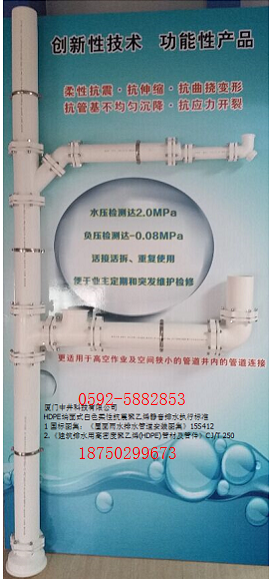 HDPE端面柔性连接给排水管材管件