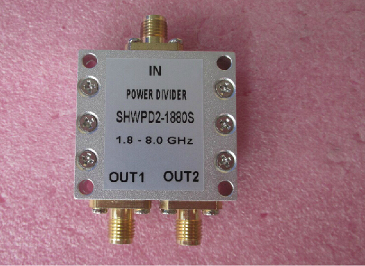 SHWPD2-1880S 1.8-8GHz WIFI 测试 一分二 2.4G 5.8G 射频功分器