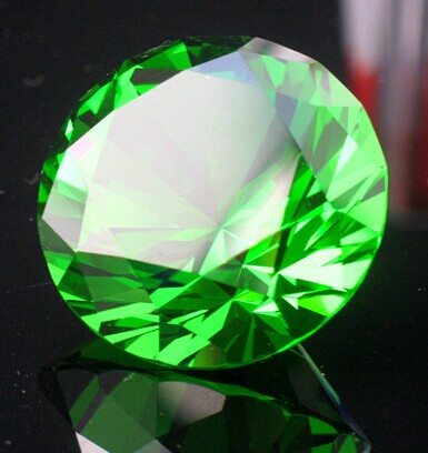 绿色精灵水晶钻石 高档绿水晶钻石批发 广州水