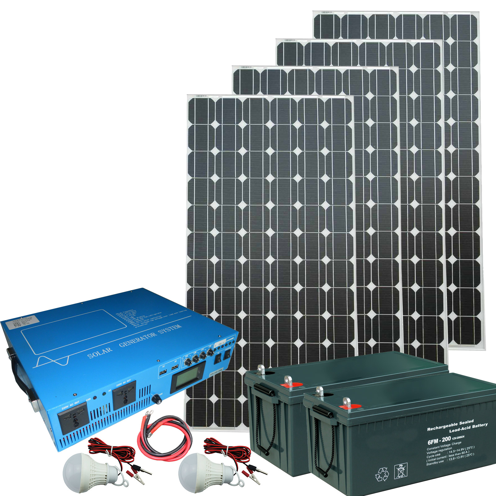 供应太阳能离网发电系统200W-50KW