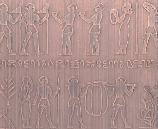 红古铜拉丝埃及人蚀刻不锈钢板