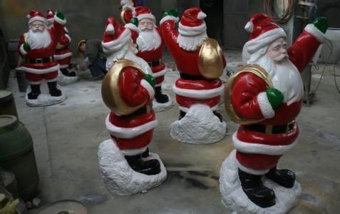 节日雕塑圣诞老人
