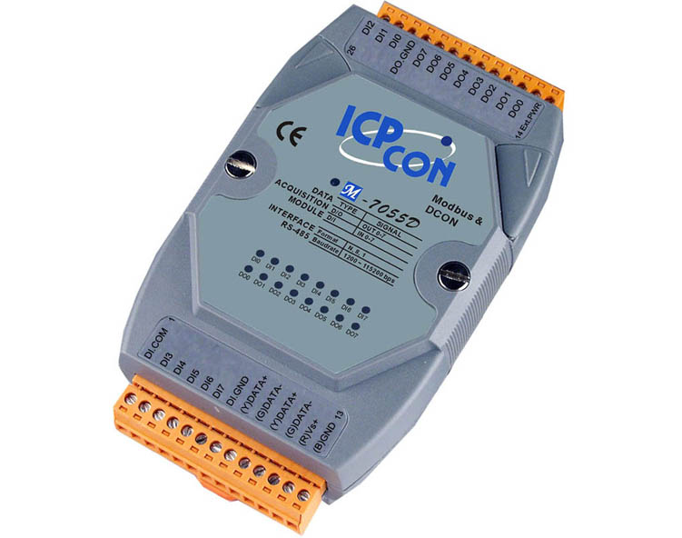 泓格 ICPDAS 隔离集电极开路输出模块 带数码显示）M-7055D