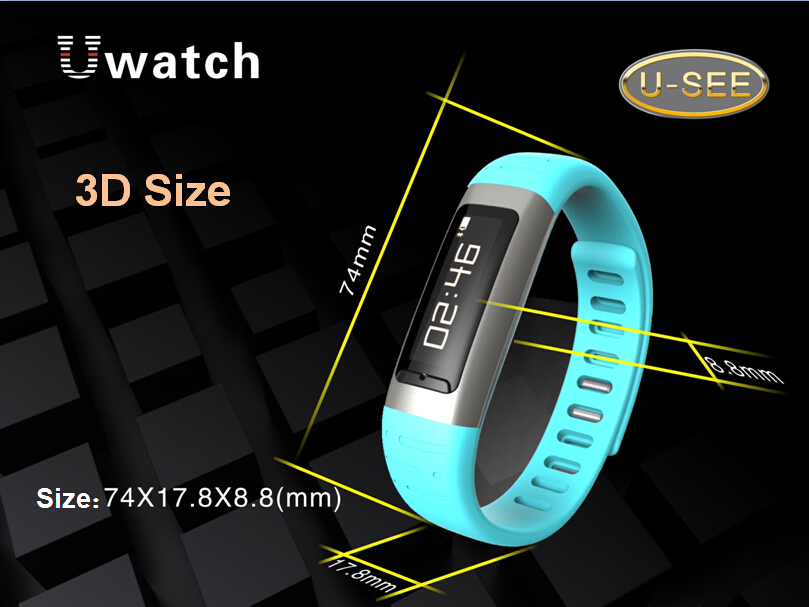 uwatch U9智能手环 智能穿戴 蓝牙智能手环 运动腕表 计步器 WiFi热点