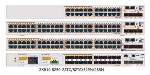 中兴ZXR10 5250-52PM-AC 远端POE供电 48口全千兆交换机
