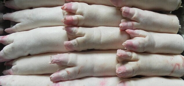 厂家直销冷冻猪副产品 猪脚 七寸节 猪脸皮 猪胫骨 低价批发