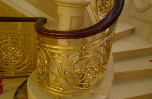 上海老品牌美捷尔铜艺—专业定制铜栏杆、铜楼梯扶手