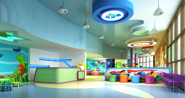 博高生产儿童活动室舒适安全有弹性PVC地板
