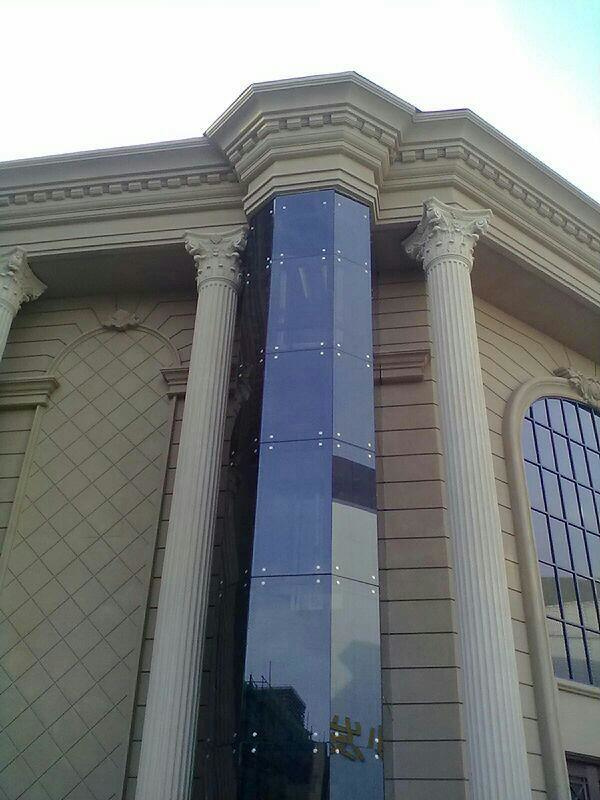 观光电梯钢架及玻璃幕墙