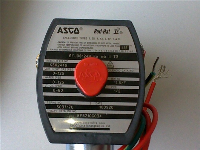 供应EF8210G078 220AC 美国原装ASCO电磁阀