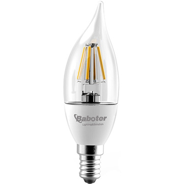 广东巴博特2.5W LED灯丝玻璃拉尾蜡烛泡 诚招代理商