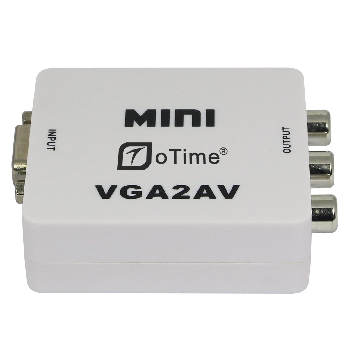 oTime OT-M625 VGA转AV支持音频输入输出－白色