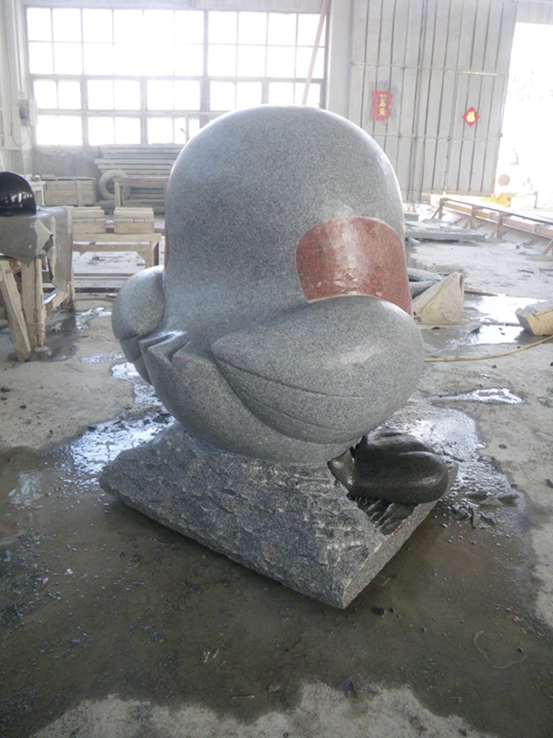 动物雕刻价格_买创新的鸭子石雕，就到冠艺石材