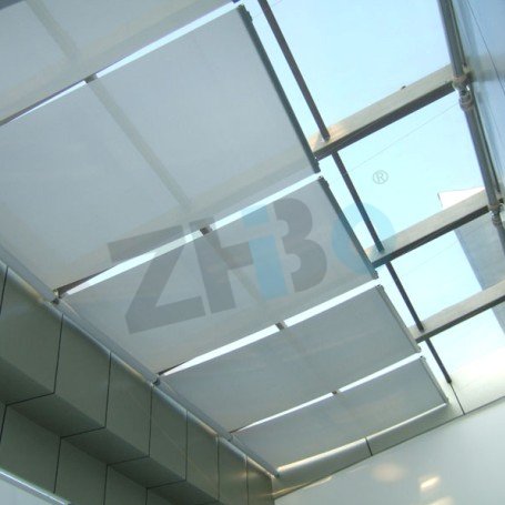 电动天棚帘：建筑玻璃顶棚内遮阳的流行选择