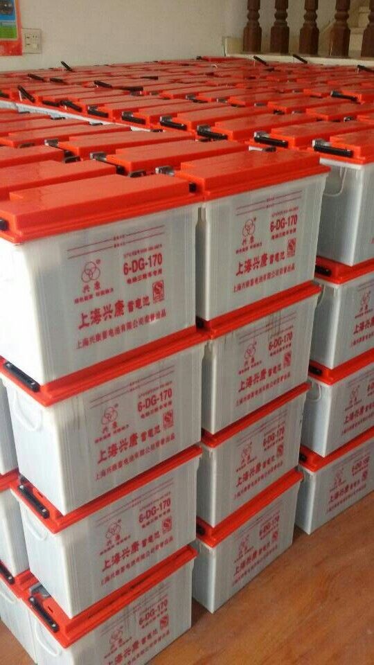 上海兴康 少维护电动三轮车电瓶蓄电池6-DG-170