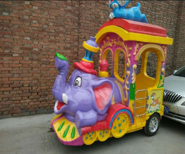 无轨火车 室内外游乐设备 儿童游乐车 大象小火车 仿古无轨游乐车