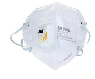 3M 9002V口罩 单片包装）折叠式颗粒物防护口罩