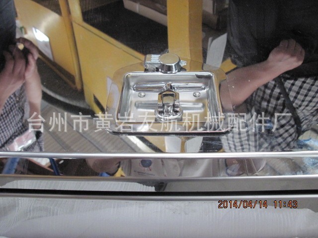 浙江厂家生产集装箱不锈钢锁旋转拉手平面锁