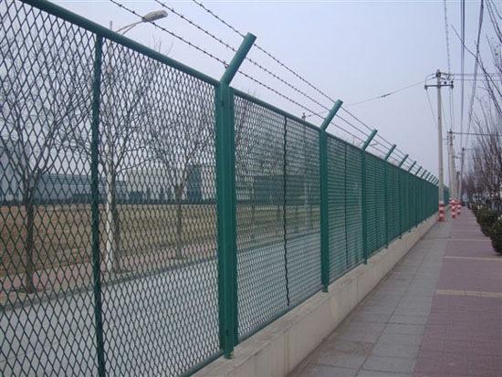 宏州五金丝网___金属机场围栏安装_Y型防护机场围栏安装
