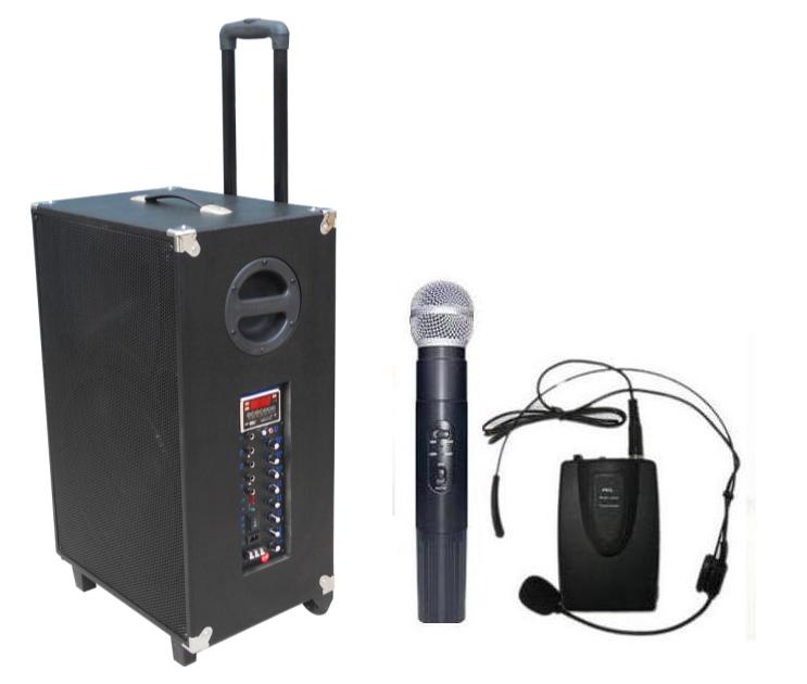 歌帝PA520电瓶音箱 移动音箱 晨练音箱 广场舞音箱 吉他弹唱音箱 内置无线话筒