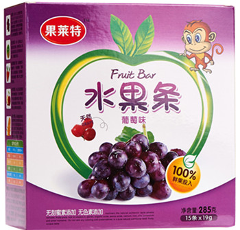 285克盒装葡萄味水果条|宝宝零食|婴儿水果条|婴儿辅食|厂家直销