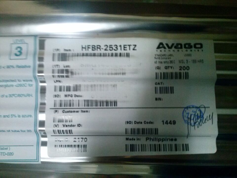 AVAGO原装HFBR-2521Z贝奇睿全线代理安华高产品