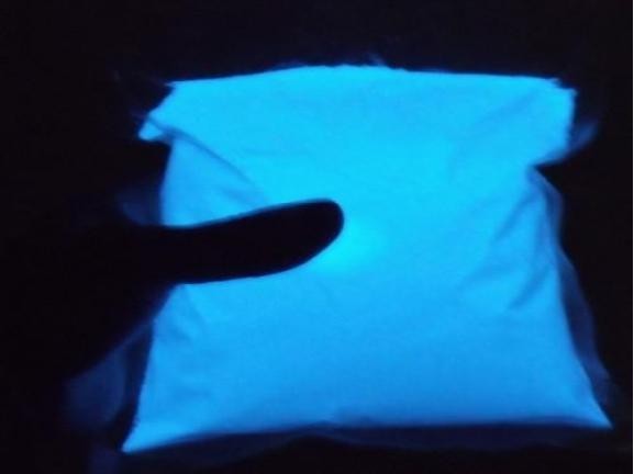 夜光粉天蓝光长效水性夜光粉水性油墨印刷常用发光材料夜光粉